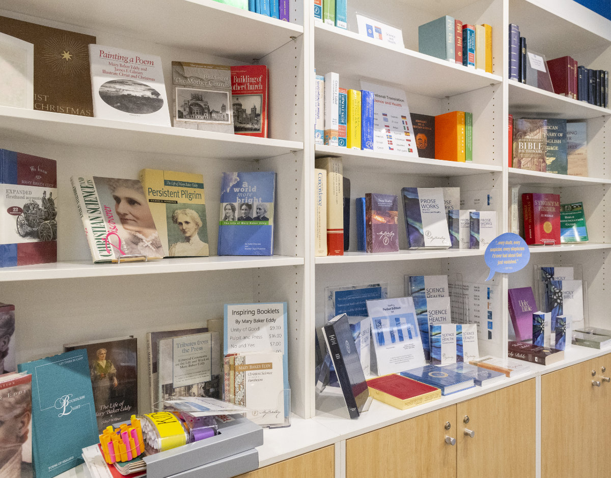 shelves - Christian Science Reading Room, Melbourne City