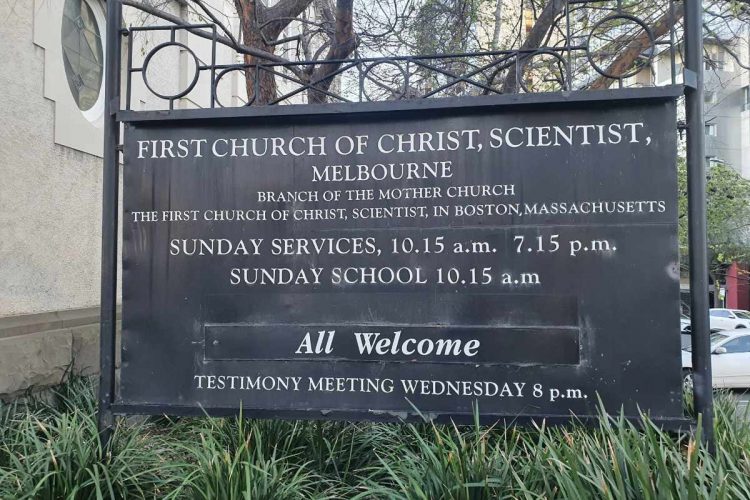 First Church of Christ Scientist Melbourne_sign